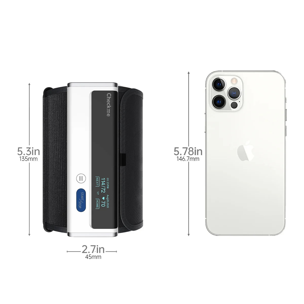 Checkme Wireless Blood Pressure Monitor With Bluetooth Connectivity