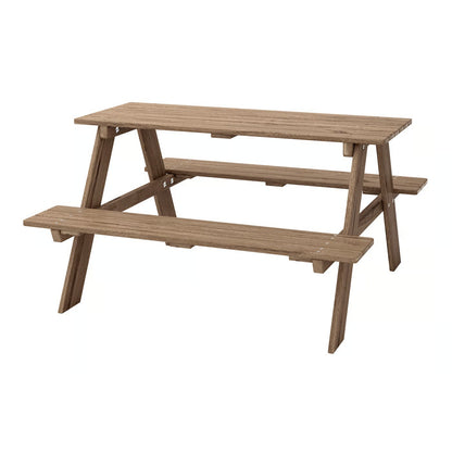 IKEA RESÖ Children's picnic table, light brown stained