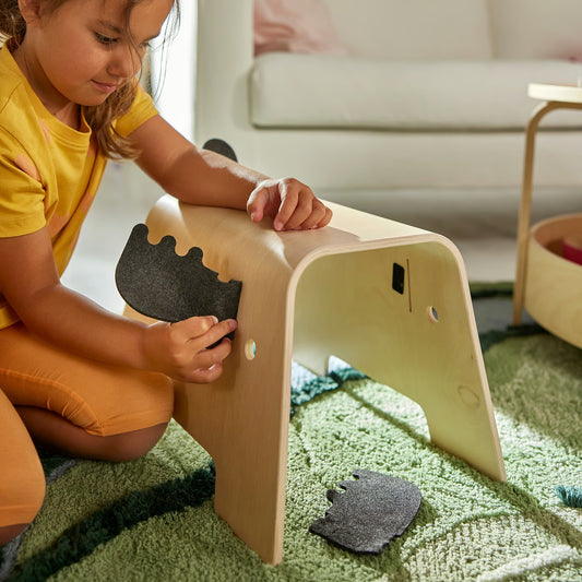 IKEA GREJSIMOJS Children's stool, moose shaped