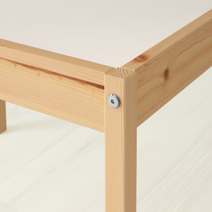 IKEA LÄTT table and 2 chairs, white/pine