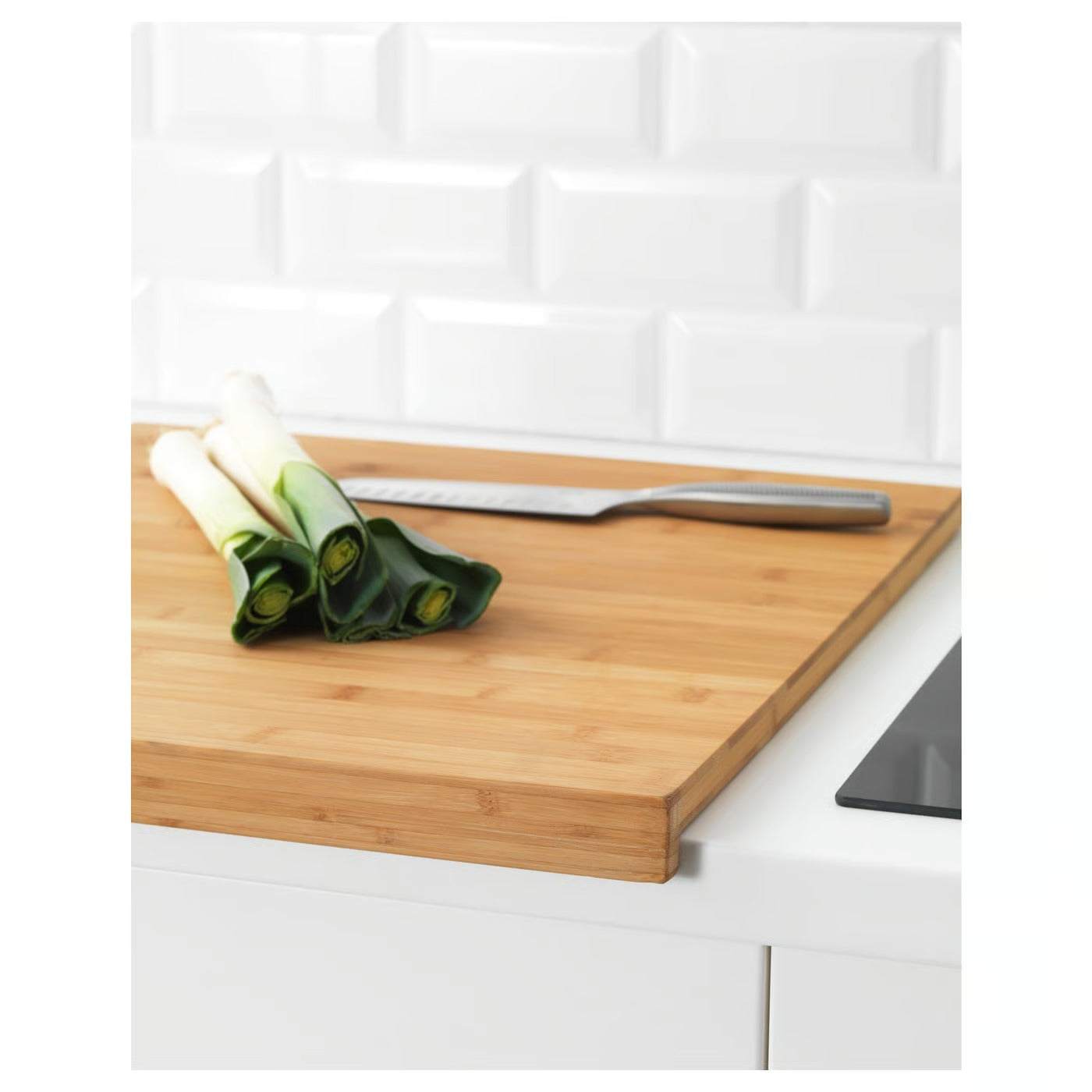 IKEA LÄMPLIG Chopping board, bamboo, 53x46 cm (20 ¾x18 ")