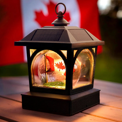 Classy Caps Canadian Patriot Solar Lantern