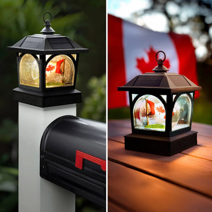 Classy Caps Canadian Patriot Solar Lantern