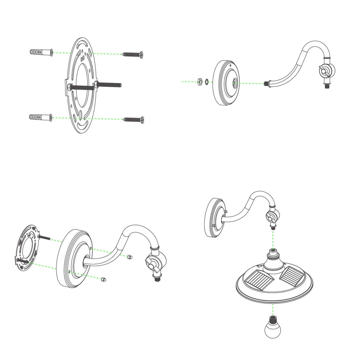 Classy Caps Solar Powered Barn Light