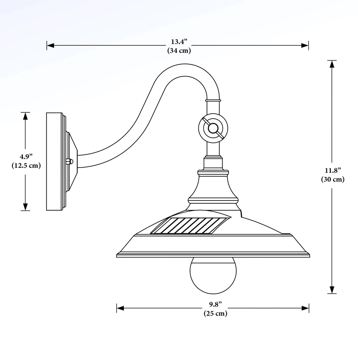 Classy Caps Solar Powered Barn Light
