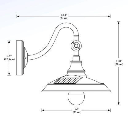 Classy Caps Solar Powered Barn Light