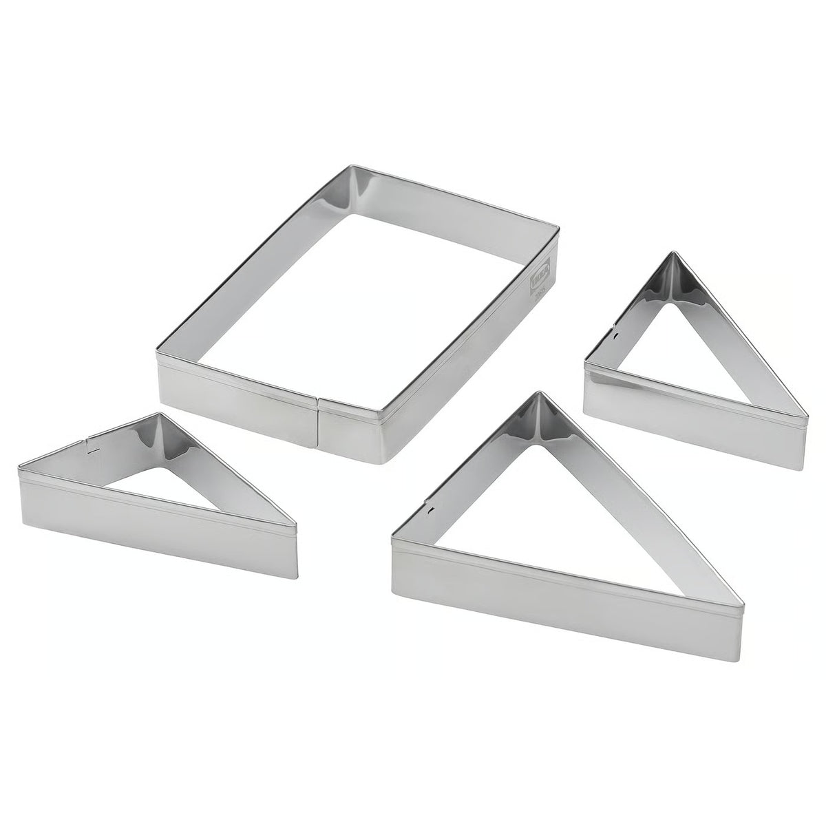 IKEA LÄTTBAKAD Cookie cutter, set of 4, stainless steel