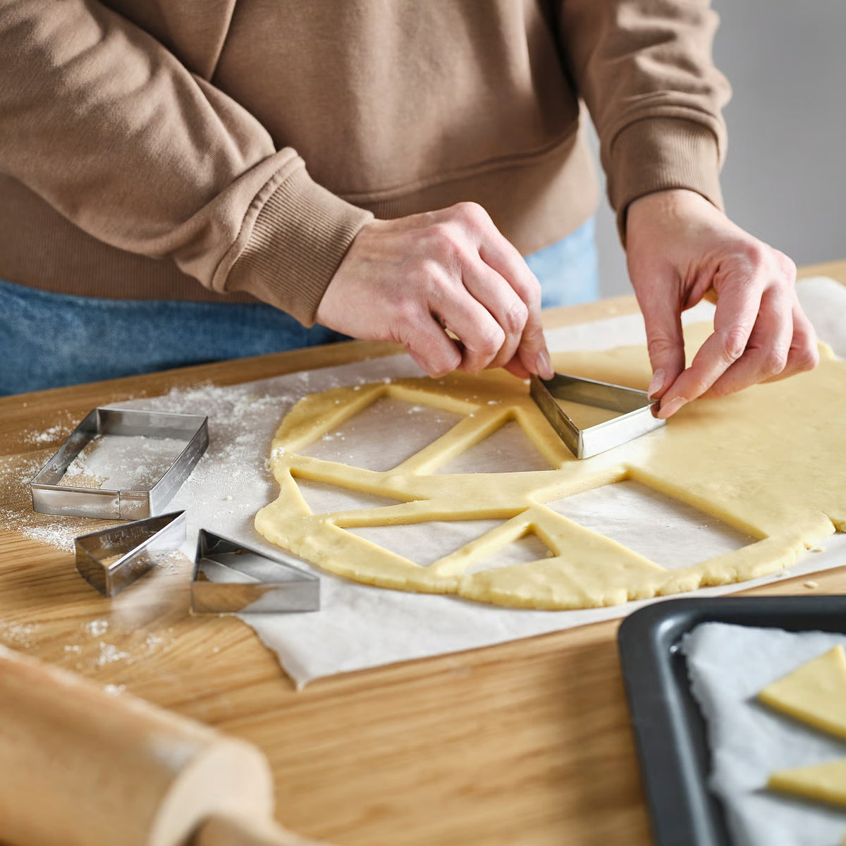 IKEA LÄTTBAKAD Cookie cutter, set of 4, stainless steel