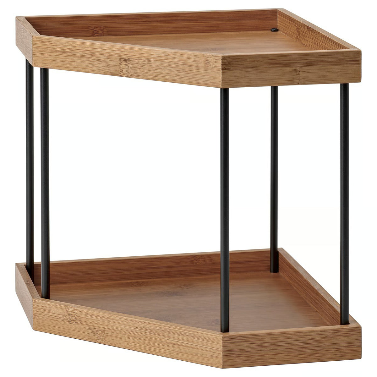 IKEA NÅLBLECKA Corner shelf, metal/bamboo for kitchen countertop