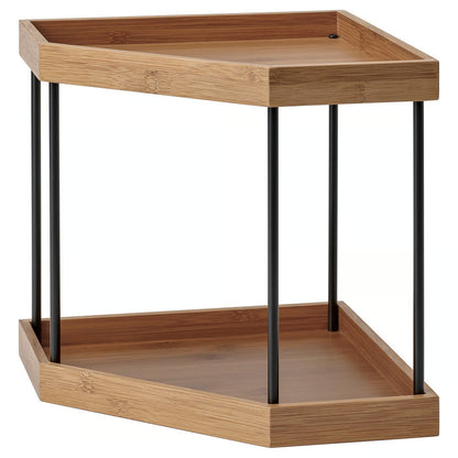 IKEA NÅLBLECKA Corner shelf, metal/bamboo for kitchen countertop