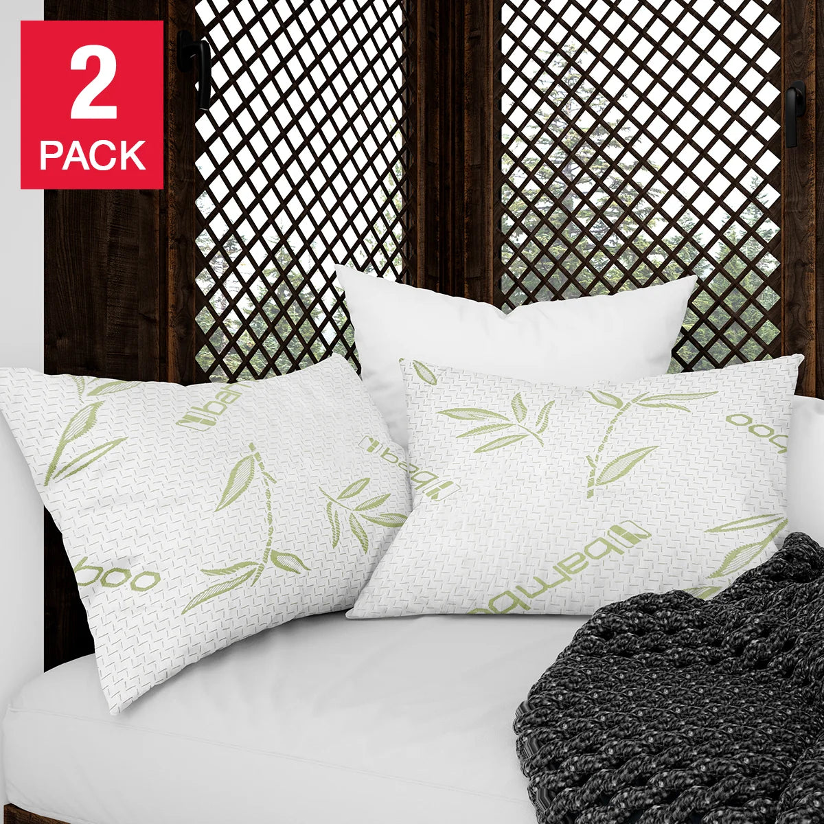 Cotton House 2-Pack Bamboo Pillow