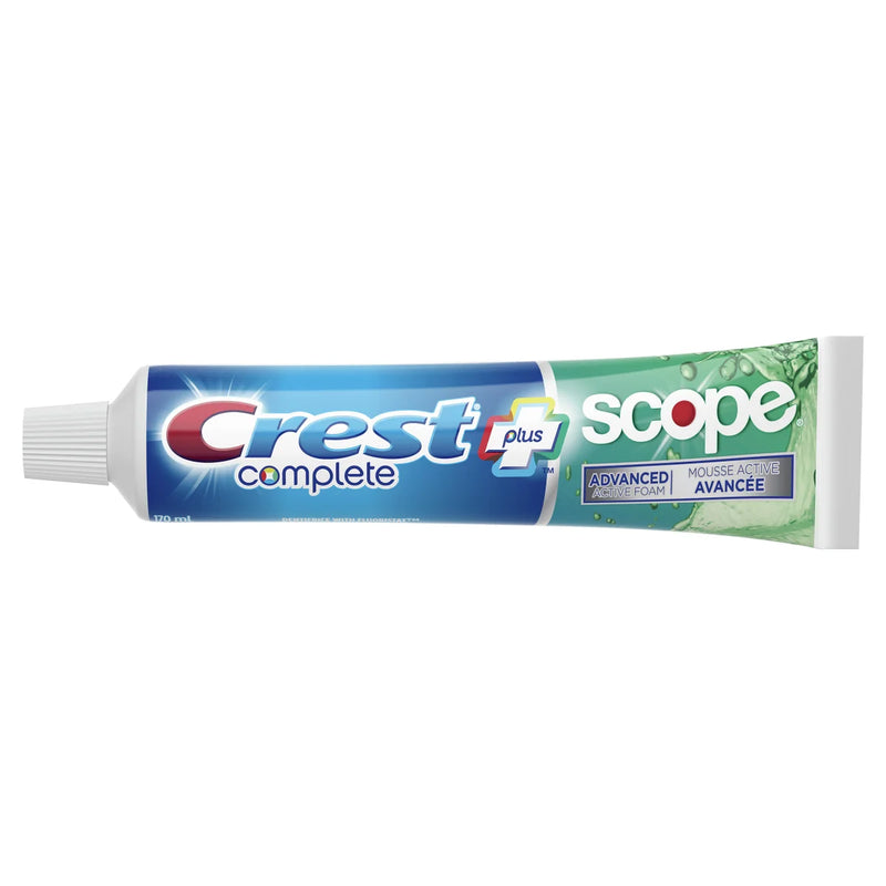 Dentifrice mousse actif avancé Crest Complete Plus Scope, 5 x 170 ml