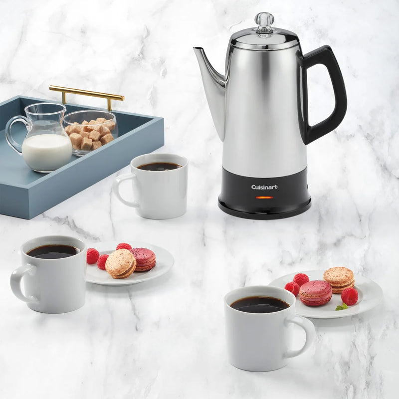 Percolateur en acier inoxydable Cuisinart Classic 12 tasses