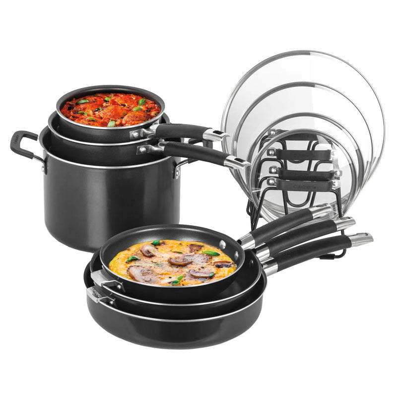 Batterie de cuisine antiadhésive emboîtable Cuisinart, 11 pièces