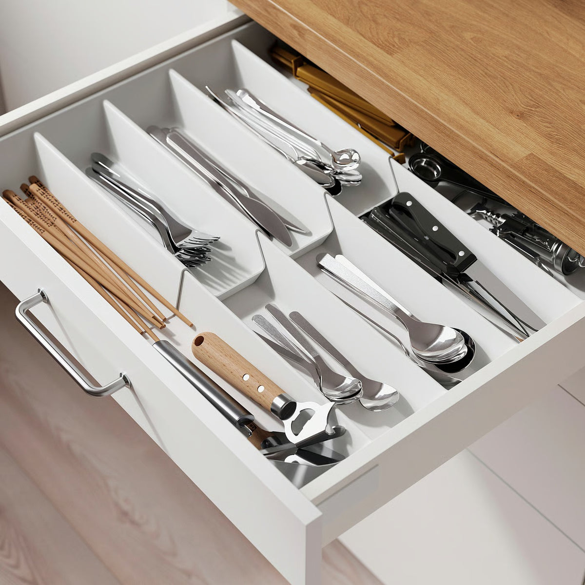 IKEA VARIERA Cutlery tray, adjustable, 28-44x47 cm (11 3/16-17 1/2x18 9/16 ")