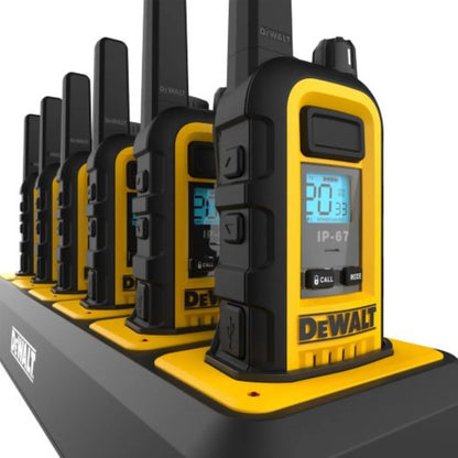 DeWALT DXFRS300 Two-Way Radios with Heavy Duty 6-Port Charger, 6-packDeWALT DXFRS300 Two-Way Radios with Heavy Duty 6-Port Charger, 6-pack