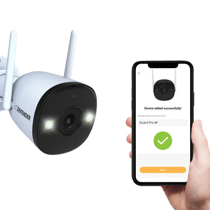 Defender AI POWERED 4K Guard Pro Wi-Fi Plug-in Power Security Cameras
