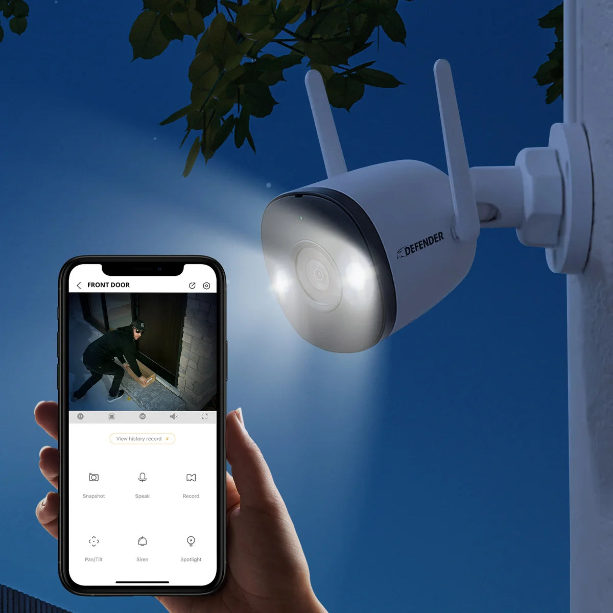 Defender AI POWERED 4K Guard Pro Wi-Fi Plug-in Power Security Cameras