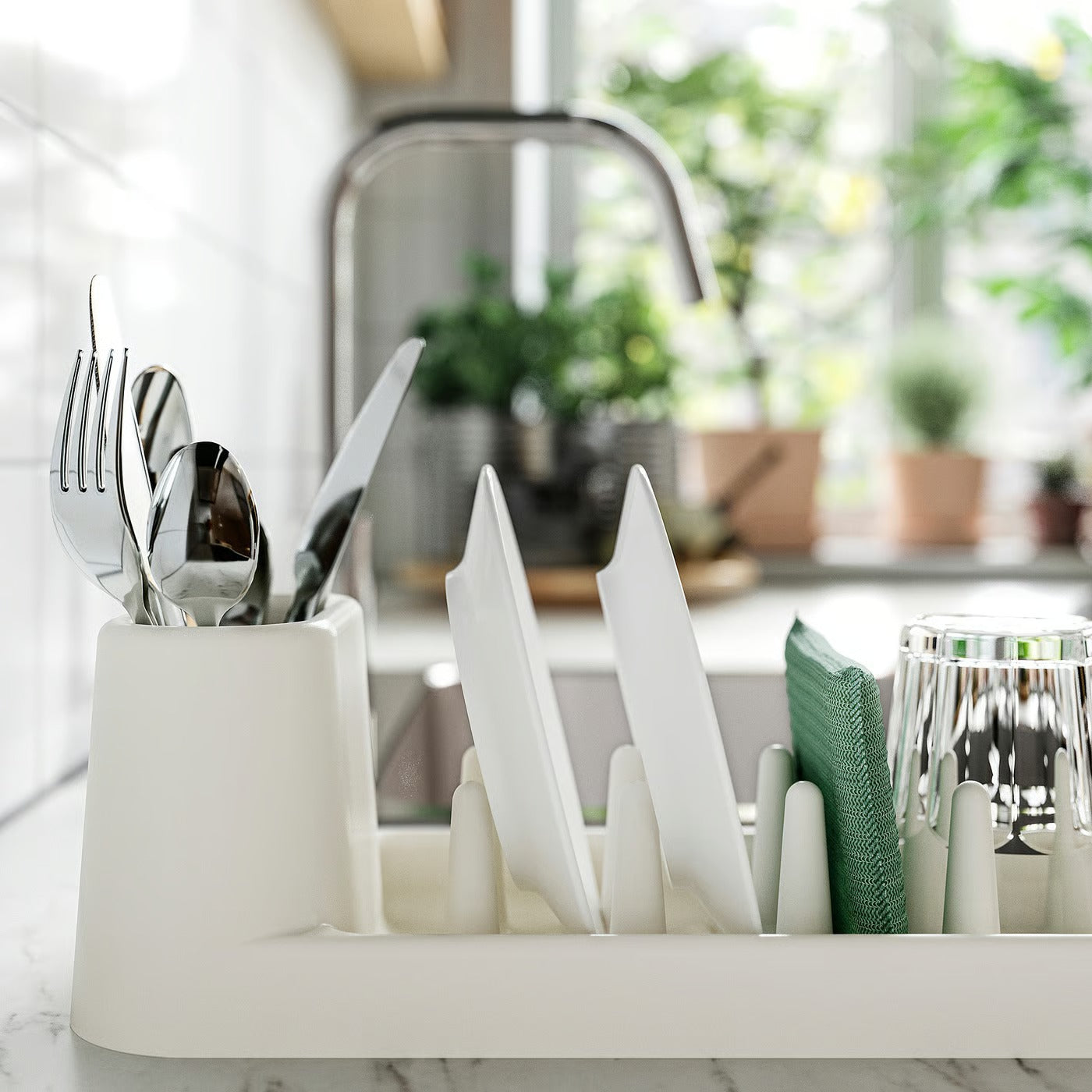 IKEA STAMLING Dish drainer, 48 cm (19 ") - Off-white