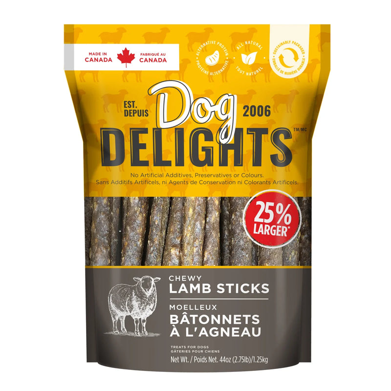 Friandises pour chiens Dog Delights Chewy Lamb Sticks 1,25 kg (2,7 lb)