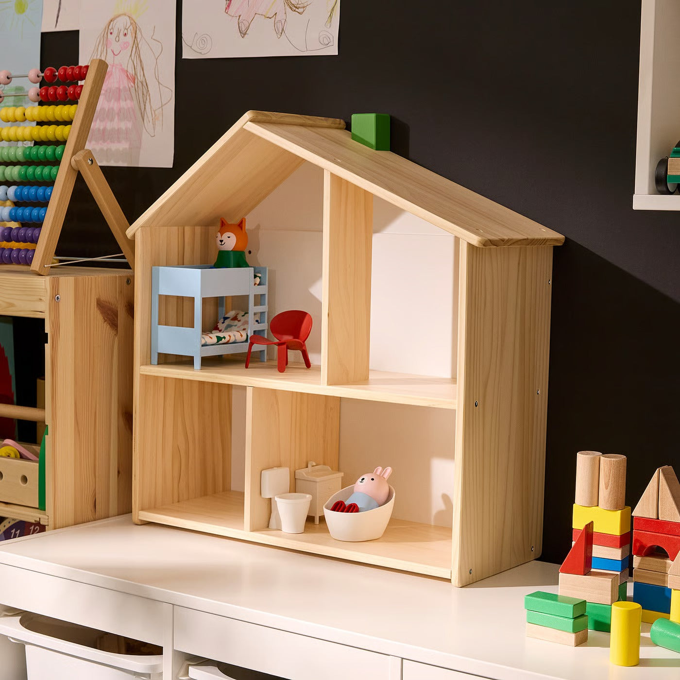 IKEA FLISAT Doll house/wall shelf