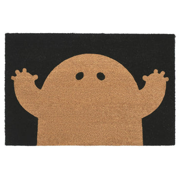 IKEA KUSTFYR Door mat, ghost pattern black/natural, 60x90 cm (2 ' 0 "x2 ' 11 ")