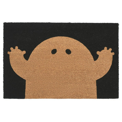IKEA KUSTFYR Door mat, ghost pattern black/natural, 60x90 cm (2 ' 0 "x2 ' 11 ")