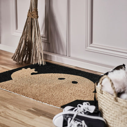 IKEA KUSTFYR Door mat, ghost pattern black/natural, 60x90 cm (2 ' 0 "x2 ' 11 ")