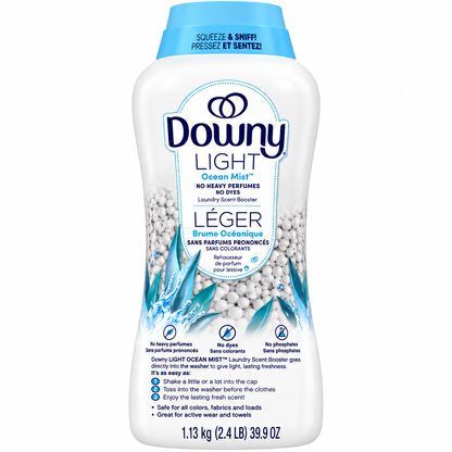 Downy Unstopables Ocean Mist In-Wash Scent Booster Beads, 1.13 kg
