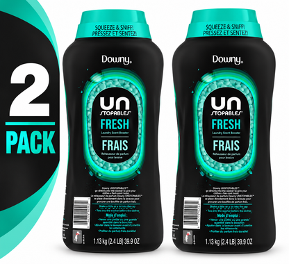 (2 Pack) Downy Unstopables Fresh In-Wash Scent Booster Beads, 1.13 kg