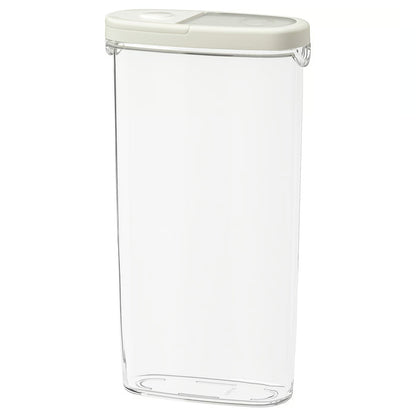 (4 Pack)  IKEA 365+ Dry food jar with lid, transparent/white, 2.3 l