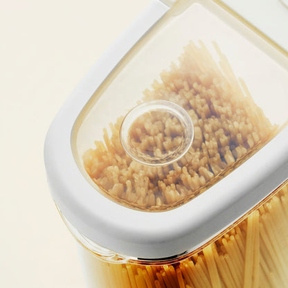 (4 Pack)  IKEA 365+ Dry food jar with lid, transparent/white, 2.3 l
