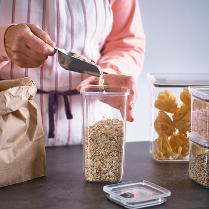 IKEA KORALLVIPPA Dry food jar with lid, set of 6, transparent