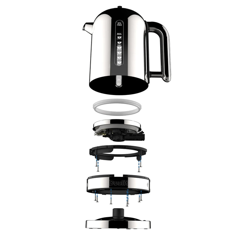 Bouilloire classique Dualit 1,7 L, acier inoxydable poli