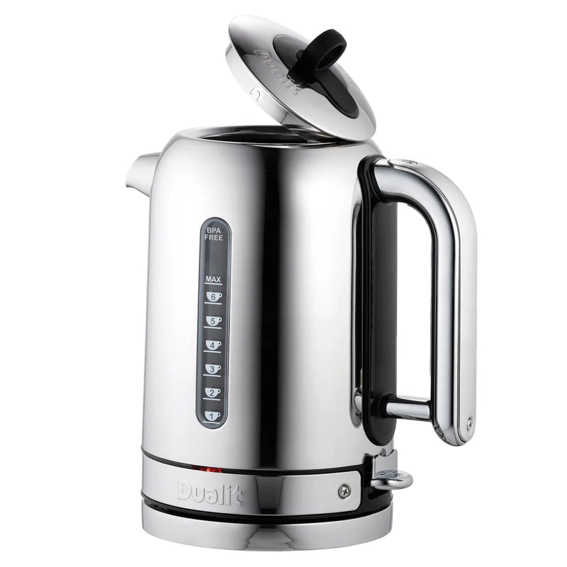 Bouilloire classique Dualit 1,7 L, acier inoxydable poli