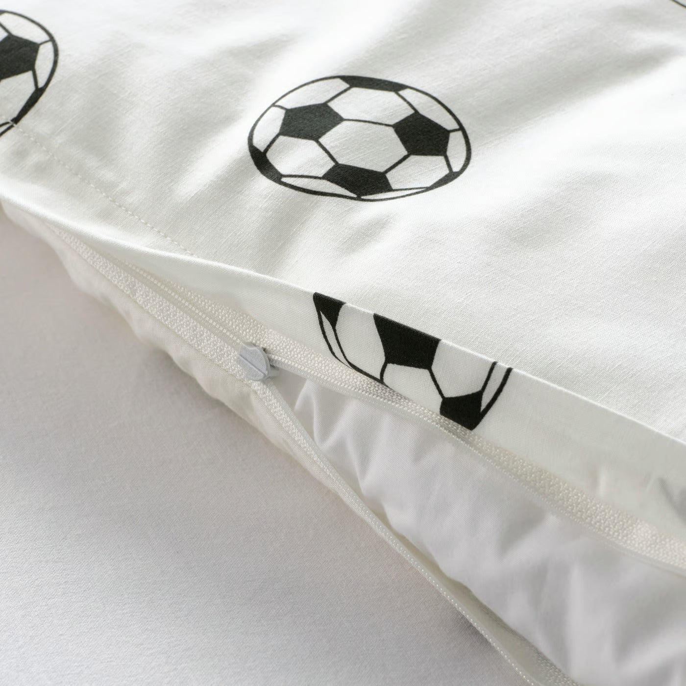 IKEA SPORTSLIG Duvet cover and pillowcase, football pattern, Twin