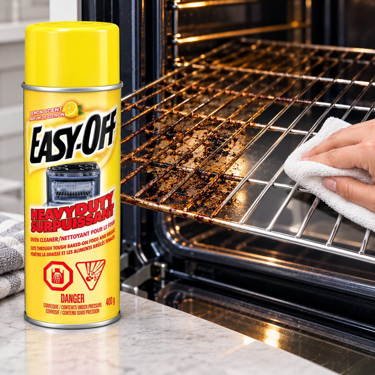 Easy-Off Heavy-Duty Oven Cleaner, Lemon Scent, 400 g