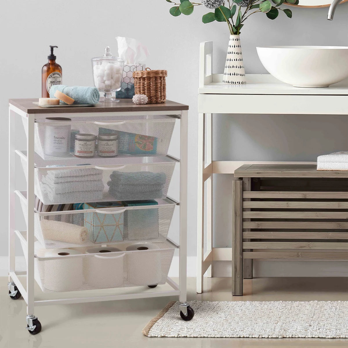 Edifice Mesh Rolling Cart