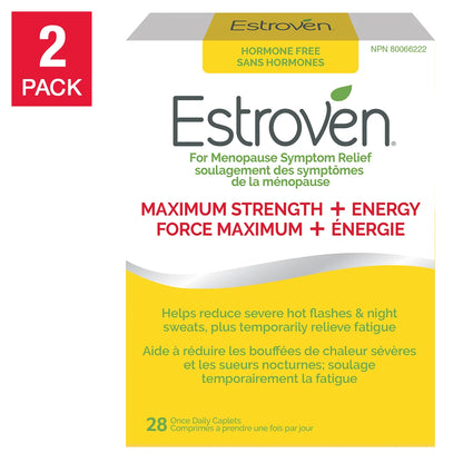 Estroven Maximum Strength + Energy, 2 x 28 Caplets