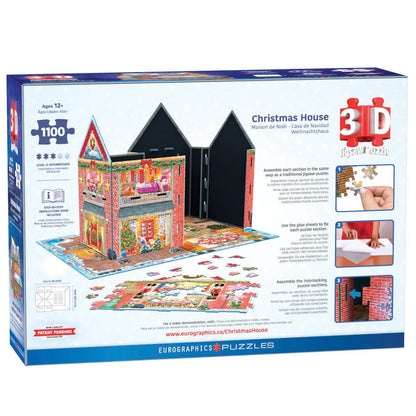 Eurographics 3D Christmas House 1100-Piece Puzzle