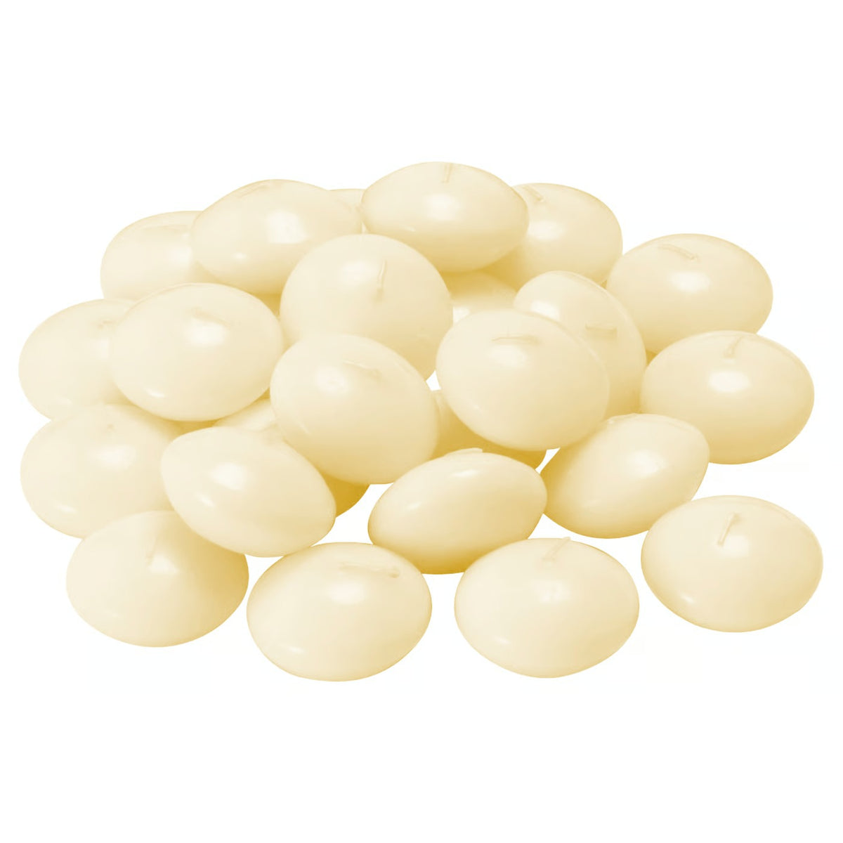 IKEA FENOMEN Unscented floating candle, natural, 4 hr 24 pack