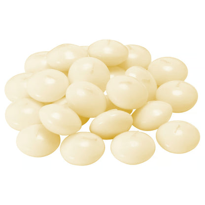 IKEA FENOMEN Unscented floating candle, natural, 4 hr 24 pack
