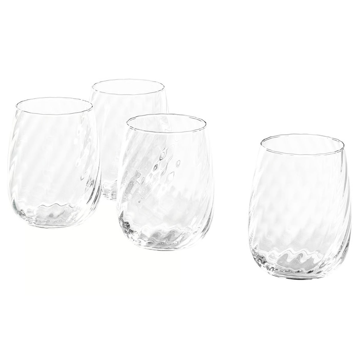 IKEA FJÄLLUGGLA Glass, clear glass, 37 cl (13 oz)