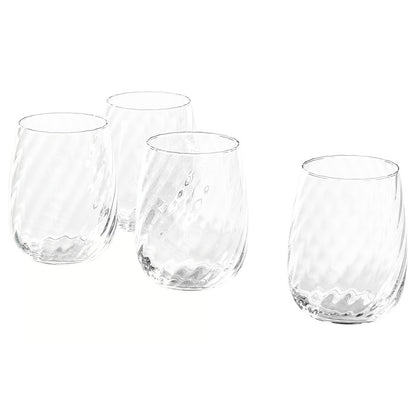 IKEA FJÄLLUGGLA Glass, clear glass, 37 cl (13 oz)