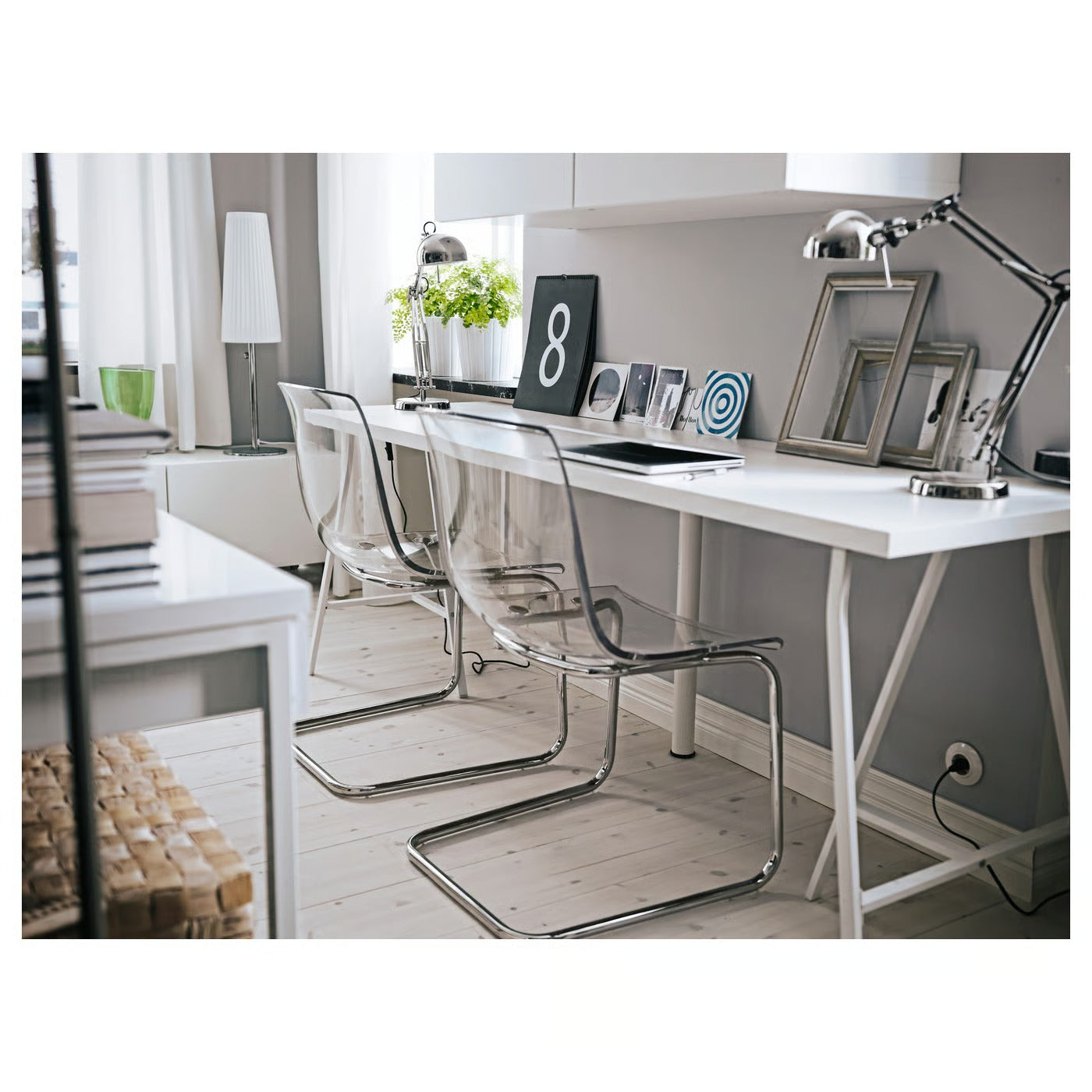 IKEA FORSÅ Adjustable Work Lamp – Nickel-Plated Steel Desk & Reading Lamp