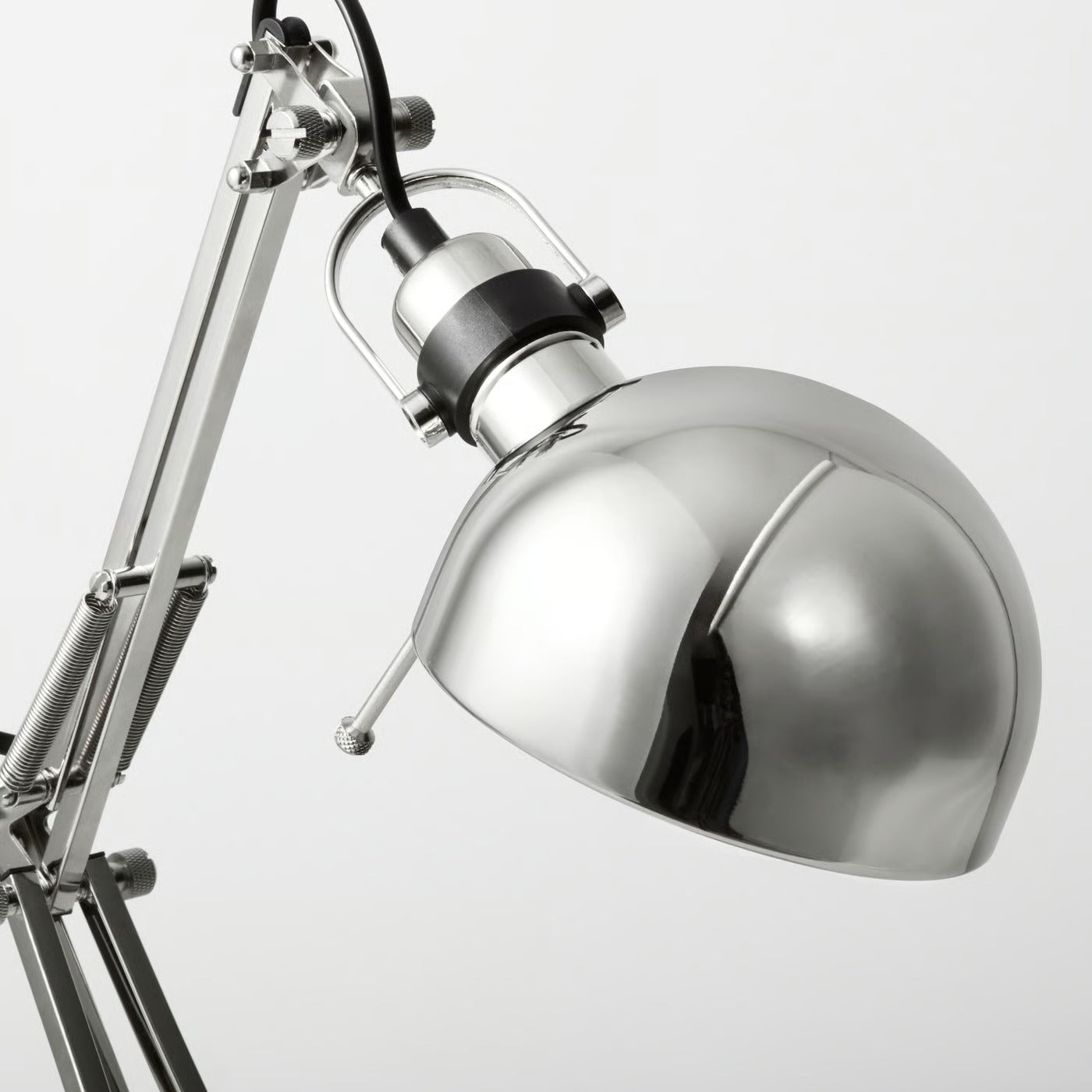 IKEA FORSÅ Adjustable Work Lamp – Nickel-Plated Steel Desk & Reading Lamp