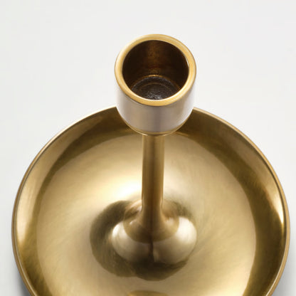 IKEA FULLTALIG Candlestick, set of 3, brass color