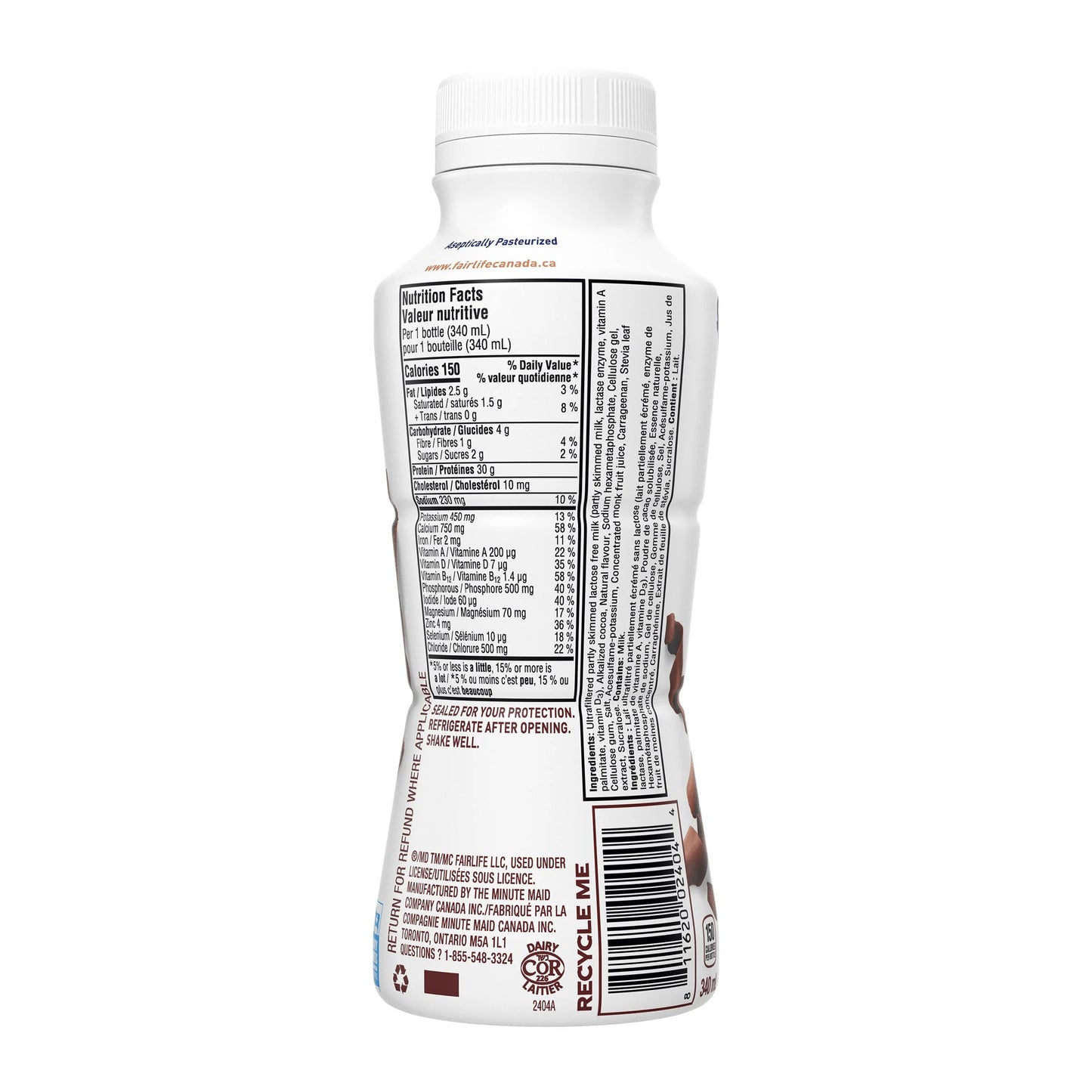 Fairlife Chocolate High Protein Shake – 18 x 340mL Bottles