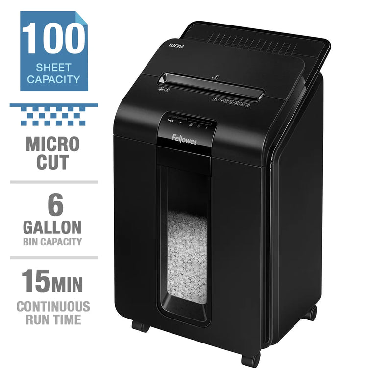 Fellowes AutoMax 100M 100-sheet Auto-feed Micro-cut Shredder