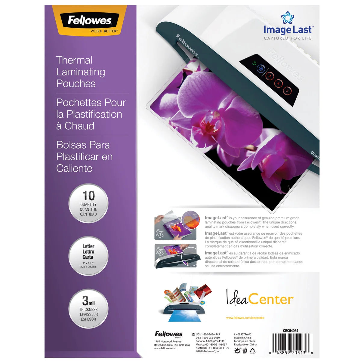 Fellowes Callisto 125 Laminator with Pouch Starter Kit